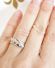 Antiker Art Deco Herz Ring aus 750/000 Gelbgold + Platin mit Diamanten B3696