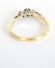 Antiker Art Deco Ring Ceylon Saphir + Diamanten in 750/000 Gelbgold B3694