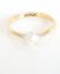 Antiker schner Ring mit 0,40ct Diamant Solitr aus 750 Gelbgold + Platin B3699