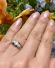 Antiker englischer Art Deco Ring 0,10ct Diamanten 750 Gelbgold + Platin B3706