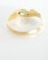 Edler englischer vintage Ring 750/000 Gelbgold Smaragd + Diamanten B3732