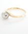 Antiker Art Deco Ring mit 0,30ct Brillanten Solitr aus 750/000 Gelbgold B3731