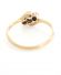 Antiker englischer Art Deco Ring 0,20ct Diamanten 750 Gelbgold + Platin B3728