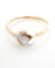 Antiker englischer Art Deco Ring 0,20ct Diamanten 750 Gelbgold + Platin B3728