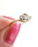 Antiker englischer Art Deco Ring 0,20ct Diamanten 750 Gelbgold + Platin B3728