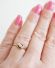 Antiker englischer Art Deco Ring 0,20ct Diamanten 750 Gelbgold + Platin B3728