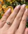 Antiker englischer Art Deco Ring 0,20ct Diamanten 750 Gelbgold + Platin B3728