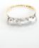Antiker englischer Art Deco Ring 0,15ct Diamanten 750 Gelbgold + Platin B3737
