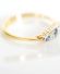 Wunderschner antiker Art Deco Ring mit Diamanten + Saphiren 750 Gelbgold B3750
