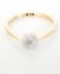 Antiker schner Daisy Ring mit 0,14ct Diamanten 750 Gelbgold + Platin B3752