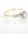 Antiker schner Ring 0,25ct Brillanten Solitr 750/000 Gelbgold + Platin B3744