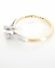 Antiker schner Ring 0,25ct Brillanten Solitr 750/000 Gelbgold + Platin B3744