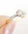 Antiker schner Ring 0,25ct Brillanten Solitr 750/000 Gelbgold + Platin B3744