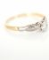 Antiker schner Ring 0,25ct Brillanten Solitr 750/000 Gelbgold + Platin B3743