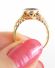 Formschner vintage Ring 585/000 Gelbgold mit grossem ovalen Amethyst B3766