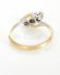 Antiker englischer Art Deco Ring mit Diamanten aus 750 Gelbgold + Platin B3785