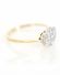 Edler antiker Art Deco Ring mit Diamanten aus 750 Gelbgold + Platin B3777