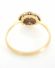 Edler antiker Art Deco Ring mit Diamanten aus 750 Gelbgold + Platin B3777