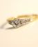 Antiker britischer Art Deco Ring 0,50ct Brillanten 750 Gelbgold + Platin B3814