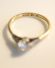 Antiker britischer Art Deco Ring 0,50ct Brillanten 750 Gelbgold + Platin B3814