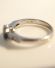 Schner vintage Ring mit blauem Saphir + Brillanten aus 750/000 Weissgold B3844