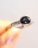 Schner vintage Ring mit blauem Saphir + Brillanten aus 750/000 Weissgold B3844