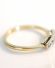 Antiker britischer Art Deco Ring mit Diamanten 750 Gelbgold + Platin B3828