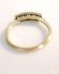 Antiker britischer Art Deco Ring mit Diamanten 750 Gelbgold + Platin B3828