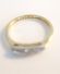 Antiker britischer Art Deco Ring mit Diamanten 750 Gelbgold + Platin B3828