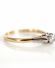 Antiker Art Deco Ring 0,25ct Solitr Diamanten aus 750 Gelbgold+ Platin B3852