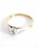 Antiker Art Deco Ring 0,25ct Solitr Diamanten aus 750 Gelbgold+ Platin B3852