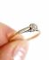 Antiker Art Deco Ring 0,25ct Solitr Diamanten aus 750 Gelbgold+ Platin B3852
