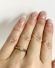 Antiker Art Deco Ring 0,25ct Solitr Diamanten aus 750 Gelbgold+ Platin B3852