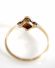 Edler antiker Art Deco Ring mit Diamanten aus 750 Gelbgold + Platin B3856