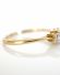 Alter britischer Ring mit Saphir + Diamanten aus 750 Gelbgold + Platin B3874