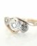 Hbscher antiker Herz Ring aus 9ct Gelbgold + Platin mit Diamanten B3872