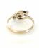 Hbscher antiker Herz Ring aus 9ct Gelbgold + Platin mit Diamanten B3872