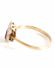 Antiker Art Deco Ring mit Rubin + Diamanten in 750/000 Gelbgold + Platin B3859