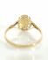 Antiker schner Art Deco Ring mit 0,15ct Diamanten 750 Gelbgold + Platin B3891