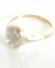 Antiker schner Art Deco Ring mit 0,15ct Diamanten 750 Gelbgold + Platin B3891