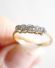 Antiker englischer Art Deco Ring 0,45ct Diamanten 750 Gelbgold + Platin B3903