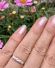 Antiker englischer Art Deco Ring 0,45ct Diamanten 750 Gelbgold + Platin B3903