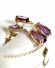 Schne vintage Ohrhnger aus 375/000 Gelbgold mit Amethyst B3897