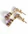 Schne vintage Ohrhnger aus 375/000 Gelbgold mit Amethyst B3897