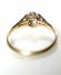 Antiker britischer Art Deco Daisy Ring Diamanten 750 Gelbgold + Platin B3906