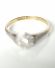 Antiker britischer Art Deco Daisy Ring Diamanten 750 Gelbgold + Platin B3906