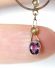 Antiker englischer Art Deco Anhnger 9ct Gelbgold mit Amethyst + Perlen B3933