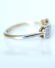 Antiker Art Deco Ring mit Diamanten Schleife aus 750 Gelbgold + Platin B3938