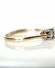 Antiker schner Ring mit Smaragd und 0.20ct Diamanten 750/000 Gelbgold B3967