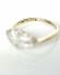 Edler antiker Art Deco Ring mit Diamanten aus 750 Gelbgold + Platin B3963